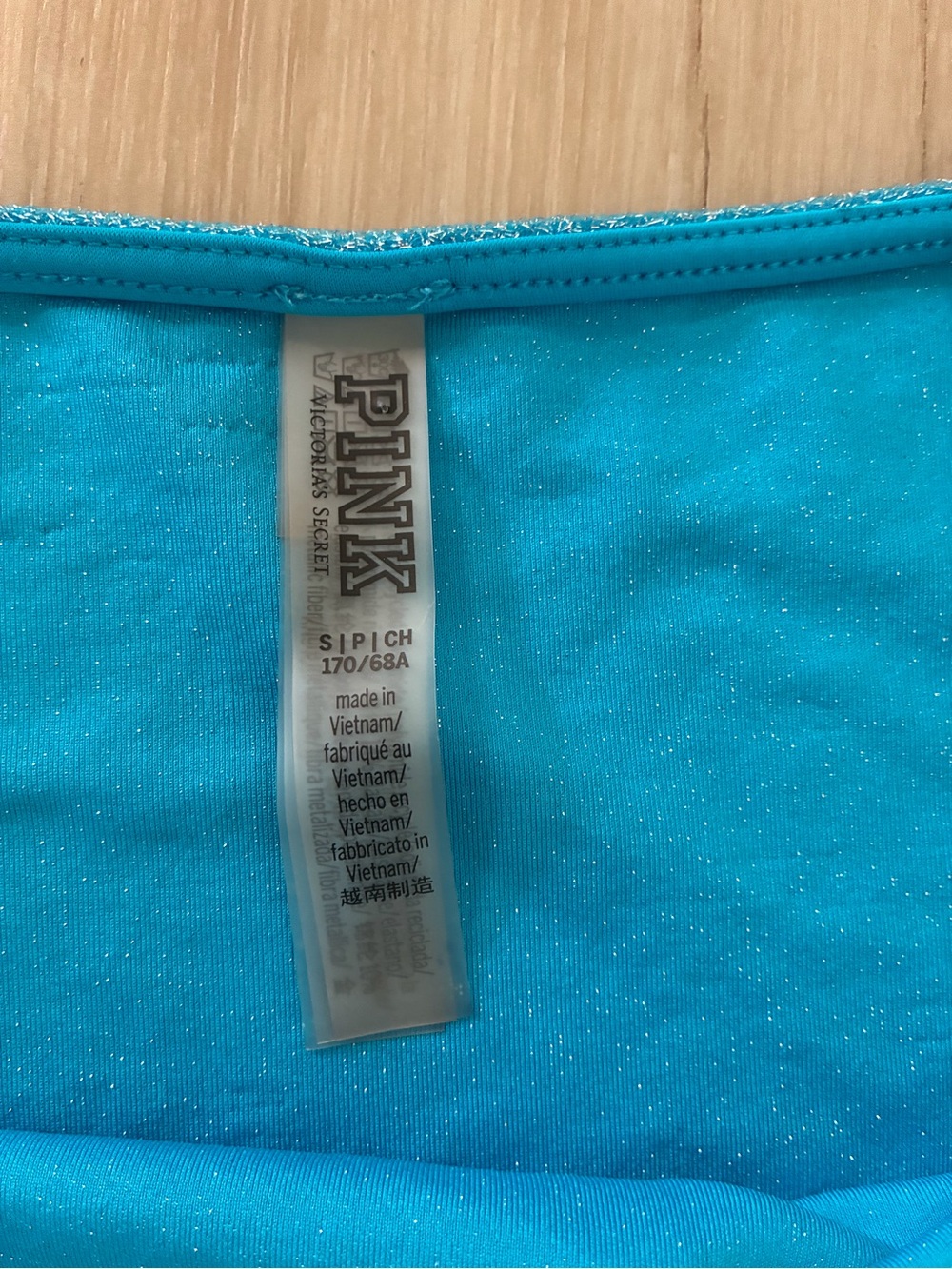 PINK Victoria's Secret Sparkling Turquoise Mini Skirt - Picture 2 of 6